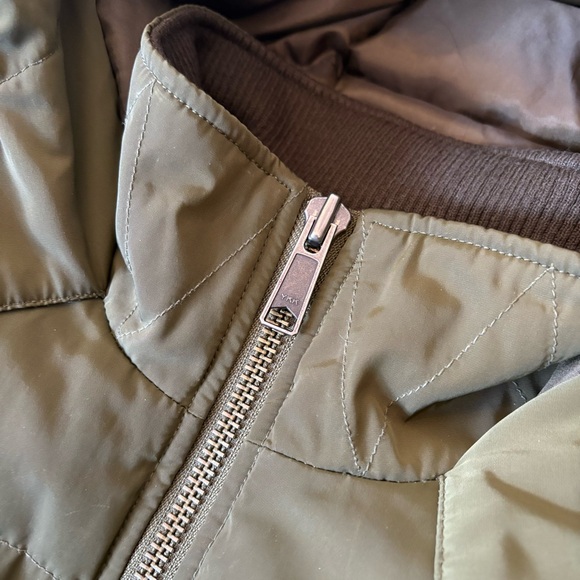 Madewell Olive Green Hooded Puffer Jacket Women’s XXS Winter Coat - Picture 15 of 16